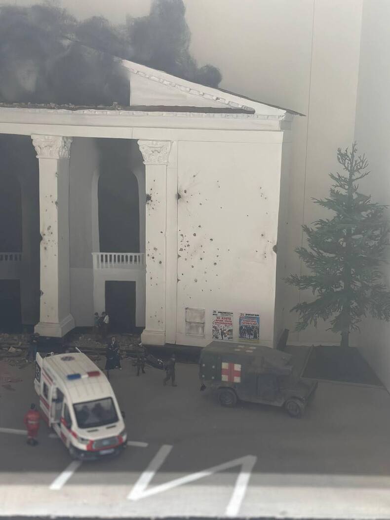 Макет «Вторгнення».  Автор Є.Капука.