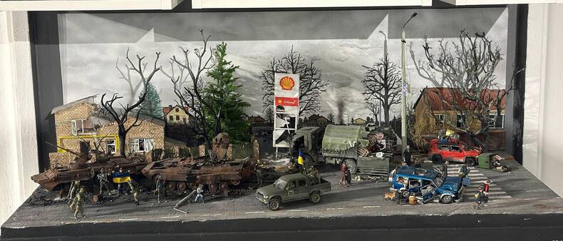 Макет «Вторгнення».  Автор Є.Капука.